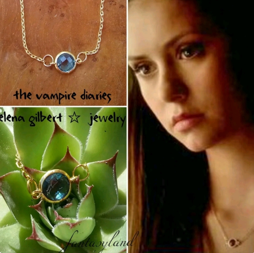 Blue stone necklace